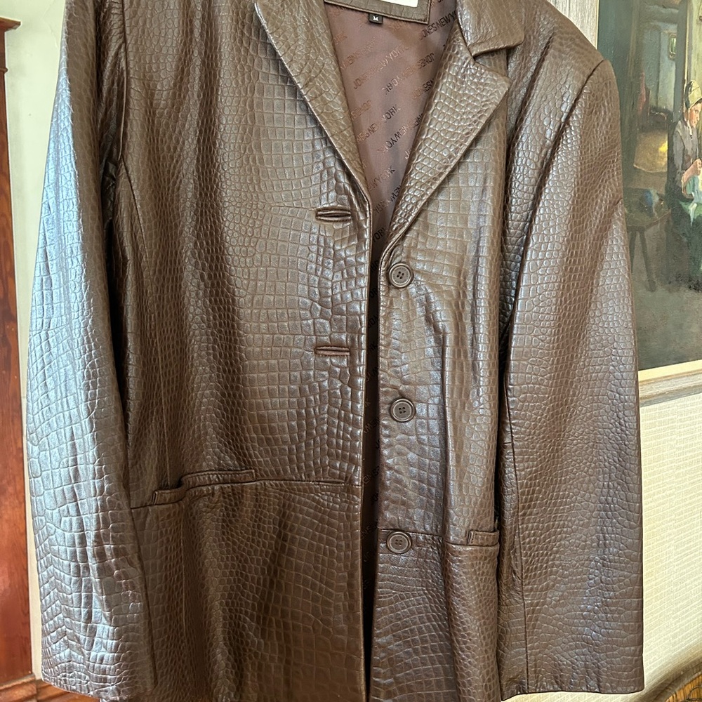 Vintage Jones New York Brown Textured Blazer